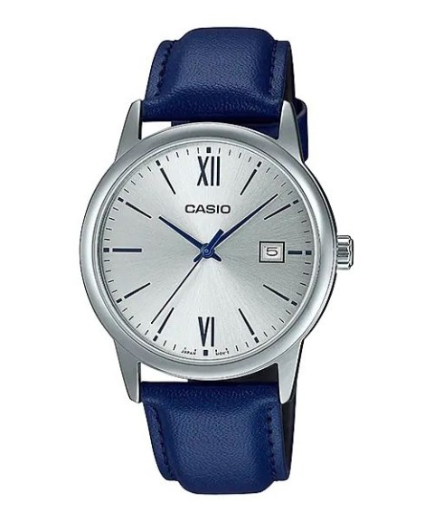 CASIO COLLECTION Mod. DATE, LEATHER - SILVER CASIO COLLECTION Mod. DATE, LEATHER - SILVER