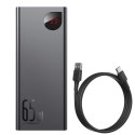 Baseus Adaman powerbank 2x USB / 1x USB Typ C / 1x micro USB 20000mAh 65W Quick Charge 3.0 Power Delivery czarny (PPIMDA-D01)