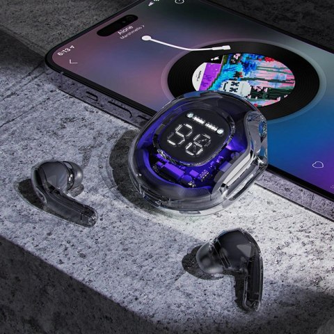 Acefast T8 dokanałowe słuchawki bezprzewodowe TWS Bluetooth - miętowe Acefast T8 dokanałowe słuchawki bezprzewodowe TWS Bluetooth - miętowe