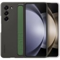 Etui silikonowe do Samsung Galaxy Z Fold 5 z podstawką i paskiem - czarne