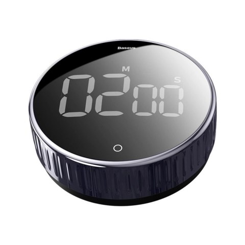 Baseus Heyo obrotowy minutnik czasomierz elektroniczny timer czarny (ACDJS-01) Baseus Heyo obrotowy minutnik czasomierz elektroniczny timer czarny (ACDJS-01)