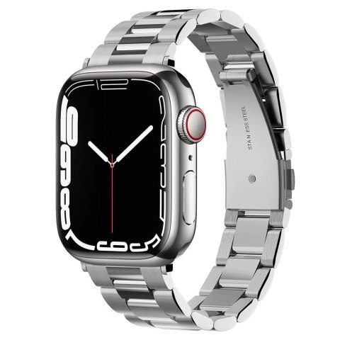 Pasek Spigen Modern Fit Band na Apple Watch 4/5/6/7/8/SE (38/40/41 mm) - srebrny Pasek Spigen Modern Fit Band na Apple Watch 4/5/6/7/8/SE (38/40/41 mm) - srebrny