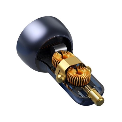 Baseus ładowarka samochodowa USB / USB Typ C 65 W 5 A SCP Quick Charge 4.0+ Power Delivery 3.0 ekran LCD szary (CCKX-C0G) Baseus ładowarka samochodowa USB / USB Typ C 65 W 5 A SCP Quick Charge 4.0+ Power Delivery 3.0 ekran LCD szary (CCKX-C0G)