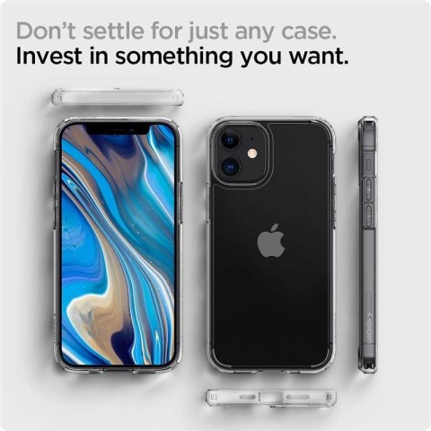 Etui Spigen Ultra Hybrid na iPhone 12 mini - przezroczyste Etui Spigen Ultra Hybrid na iPhone 12 mini - przezroczyste