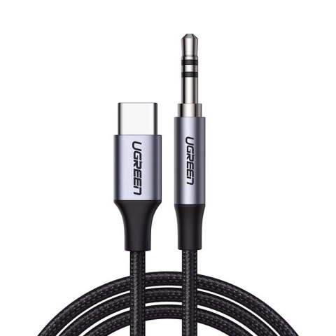 Ugreen kabel audio stereo AUX 3,5 mm mini jack - USB Typ C do telefonu tabletu 1m czarny (CM450 20192) Ugreen kabel audio stereo AUX 3,5 mm mini jack - USB Typ C do telefonu tabletu 1m czarny (CM450 20192)