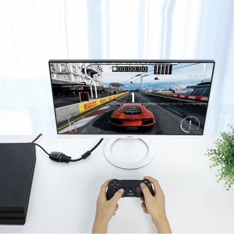 Ugreen kabel przewód przejściówka adapter jednokierunkowy z HDMI (męski) do VGA (żeński) FHD czarny (MM105 40253) Ugreen kabel przewód przejściówka adapter jednokierunkowy z HDMI (męski) do VGA (żeński) FHD czarny (MM105 40253)