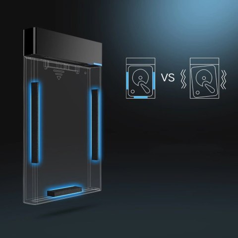 Ugreen kieszeń na dysk HDD SSD obudowa dysku SATA 2,5'' USB 3.2 Gen 1 (5 Gbps) micro USB SuperSpeed + kabel 0,5 m czarny (US221 Ugreen kieszeń na dysk HDD SSD obudowa dysku SATA 2,5'' USB 3.2 Gen 1 (5 Gbps) micro USB SuperSpeed + kabel 0,5 m czarny (US221