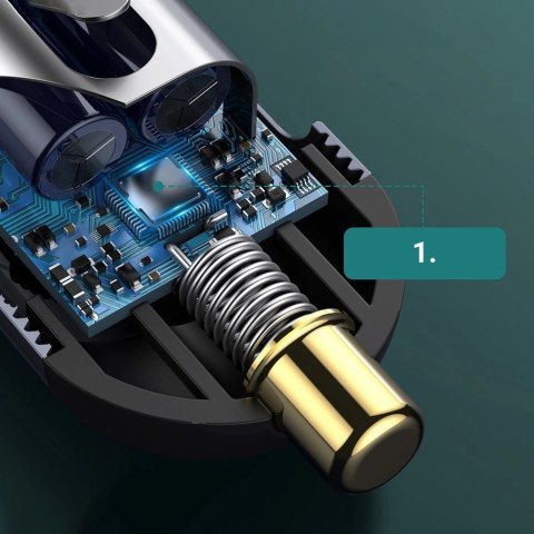 Baseus Share Together ładowarka samochodowa 2x USB / 2x USB Typ C 120W PPS Quick Charge Power Delivery szary (CCBT-A0G) Baseus Share Together ładowarka samochodowa 2x USB / 2x USB Typ C 120W PPS Quick Charge Power Delivery szary (CCBT-A0G)