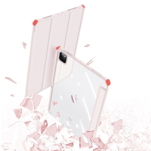 Dux Ducis Toby pancerne etui z klapką Smart Case do iPad Air 2020 / 2022 z uchwytem na Apple Pencil różowy Dux Ducis Toby pancerne etui z klapką Smart Case do iPad Air 2020 / 2022 z uchwytem na Apple Pencil różowy