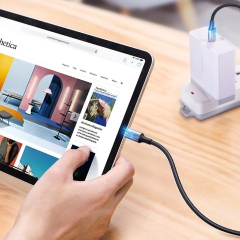 Kabel Ugreen US316 90120 USB-C - USB-C PD QC FCP 100W 5A 480Mb/s 3m - szary Kabel Ugreen US316 90120 USB-C - USB-C PD QC FCP 100W 5A 480Mb/s 3m - szary