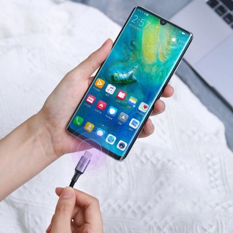 Kabel Ugreen US316 90120 USB-C - USB-C PD QC FCP 100W 5A 480Mb/s 3m - szary Kabel Ugreen US316 90120 USB-C - USB-C PD QC FCP 100W 5A 480Mb/s 3m - szary