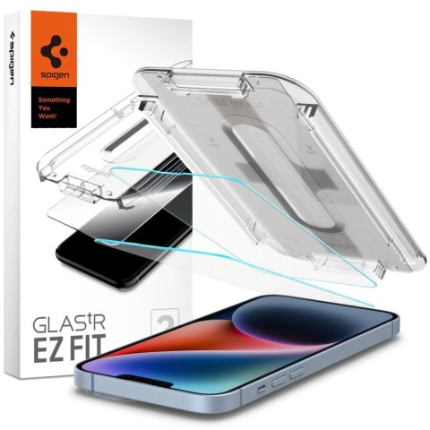 Szkło hartowane Spigen Glas.tR EZ Fit na iPhone 13 / 13 Pro / 14 / 16e - 2 szt. Szkło hartowane Spigen Glas.tR EZ Fit na iPhone 13 / 13 Pro / 14 / 16e - 2 szt.