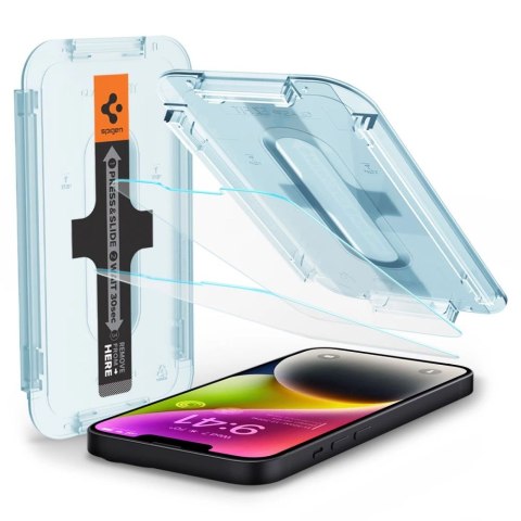 Szkło hartowane Spigen Glas.tR EZ Fit na iPhone 13 / 13 Pro / 14 / 16e - 2 szt. Szkło hartowane Spigen Glas.tR EZ Fit na iPhone 13 / 13 Pro / 14 / 16e - 2 szt.