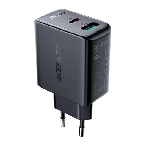 Acefast ładowarka sieciowa USB Typ C / USB 32W, PPS, PD, QC 3.0, AFC, FCP czarny (A5 black) Acefast ładowarka sieciowa USB Typ C / USB 32W, PPS, PD, QC 3.0, AFC, FCP czarny (A5 black)