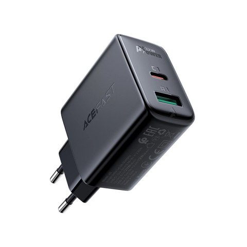 Acefast ładowarka sieciowa USB Typ C / USB 32W, PPS, PD, QC 3.0, AFC, FCP czarny (A5 black) Acefast ładowarka sieciowa USB Typ C / USB 32W, PPS, PD, QC 3.0, AFC, FCP czarny (A5 black)