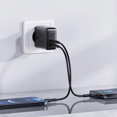 Acefast ładowarka sieciowa USB Typ C / USB 32W, PPS, PD, QC 3.0, AFC, FCP czarny (A5 black) Acefast ładowarka sieciowa USB Typ C / USB 32W, PPS, PD, QC 3.0, AFC, FCP czarny (A5 black)