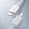 Kabel Ugreen US171 Lightning - USB-C PD 20W 3A 480Mb/s 1,5m - biały
