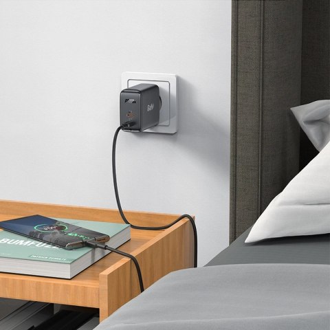 Acefast ładowarka sieciowa GaN USB Typ C 50W, PD, QC 3.0, AFC, FCP biały (A29 white) Acefast ładowarka sieciowa GaN USB Typ C 50W, PD, QC 3.0, AFC, FCP biały (A29 white)