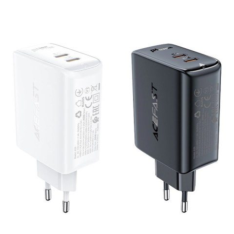 Acefast ładowarka sieciowa GaN USB Typ C 50W, PD, QC 3.0, AFC, FCP biały (A29 white) Acefast ładowarka sieciowa GaN USB Typ C 50W, PD, QC 3.0, AFC, FCP biały (A29 white)