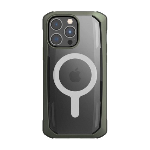 Raptic X-Doria Secure Case etui iPhone 14 Pro Max z MagSafe pancerny pokrowiec zielony Raptic X-Doria Secure Case etui iPhone 14 Pro Max z MagSafe pancerny pokrowiec zielony