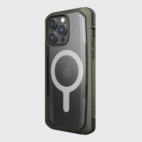 Raptic X-Doria Secure Case etui iPhone 14 Pro Max z MagSafe pancerny pokrowiec zielony Raptic X-Doria Secure Case etui iPhone 14 Pro Max z MagSafe pancerny pokrowiec zielony