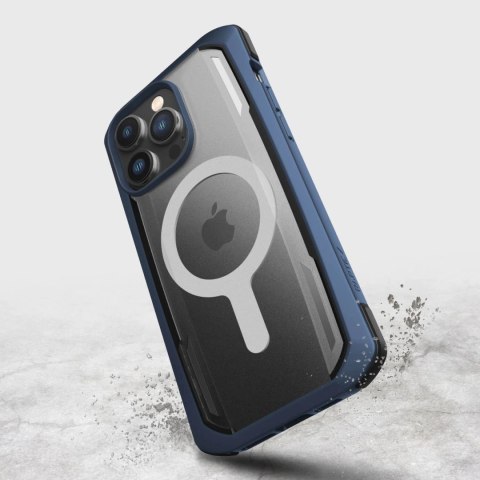 Raptic X-Doria Secure Case etui iPhone 14 Pro z MagSafe pancerny pokrowiec niebieski Raptic X-Doria Secure Case etui iPhone 14 Pro z MagSafe pancerny pokrowiec niebieski