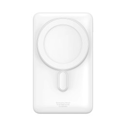 Baseus Magnetic Bracket powerbank z bezprzewodowym ładowaniem MagSafe 10000mAh 20W Overseas Edition biały (PPCX000202) + kabel U