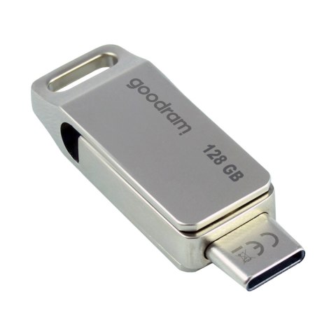 Pendrive 128 GB USB 3.2 Gen 1 USB / USB C OTG ODA3 Goodram - srebrny Pendrive 128 GB USB 3.2 Gen 1 USB / USB C OTG ODA3 Goodram - srebrny