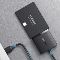 Adapter SATA Ugreen CM257 do dysku 2.5'' / 3.5'' USB-A 5Gb/s - czarny