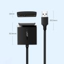 Adapter SATA Ugreen CM257 do dysku 2.5'' / 3.5'' USB-A 5Gb/s - czarny