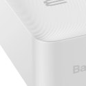 Baseus Bipow powerbank z szybkim ładowaniem 30000mAh 20W biały (Overseas Edition) + kabel USB-A - Micro USB 0.25m biały (PPBD050