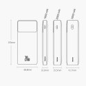 Baseus Bipow powerbank z szybkim ładowaniem 30000mAh 20W biały (Overseas Edition) + kabel USB-A - Micro USB 0.25m biały (PPBD050