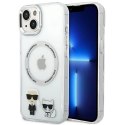 Etui Karl Lagerfeld Karl&Choupette Aluminium MagSafe na iPhone 14 Plus - przezroczyste