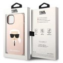 Etui Karl Lagerfeld Silicone Karl's Head MagSafe na iPhone 14 - jasnoróżowe