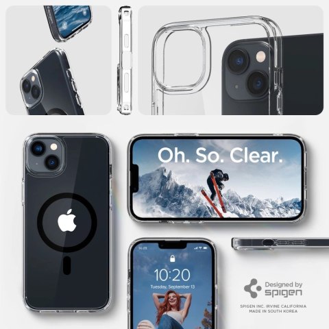 Etui Spigen Ultra Hybrid Mag z MagSafe na iPhone 14 Plus - przezroczysto-czarne Etui Spigen Ultra Hybrid Mag z MagSafe na iPhone 14 Plus - przezroczysto-czarne