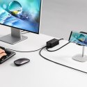 Ładowarka sieciowa GaN5 Baseus CCGP110201 HUB HDMI 2x USB-C / USB-A / HDMI 4K 30Hz 1,5m - czarna + kabel USB-C - USB-C 100W 1m