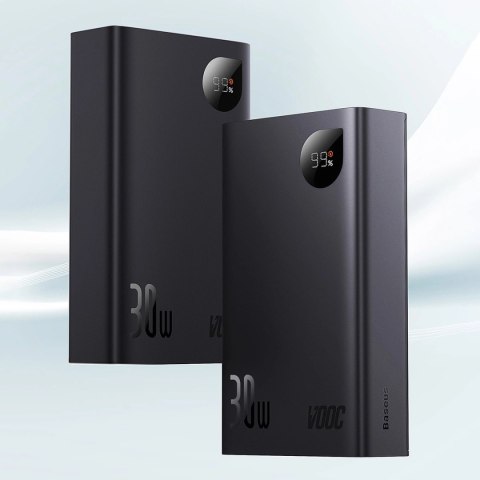 Powerbank Baseus Adaman2 20000mAh 30W 2x USB-A / USB-C PD / QC / SCP / Oppo Super VOOC - czarny Powerbank Baseus Adaman2 20000mAh 30W 2x USB-A / USB-C PD / QC / SCP / Oppo Super VOOC - czarny