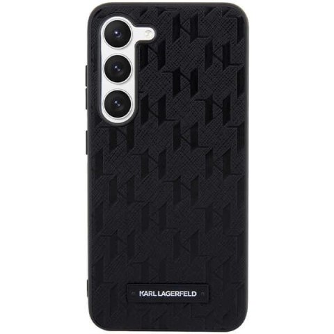 Etui Karl Lagerfeld Saffiano Mono Metal Logo na Samsung Galaxy S23 - czarne Etui Karl Lagerfeld Saffiano Mono Metal Logo na Samsung Galaxy S23 - czarne