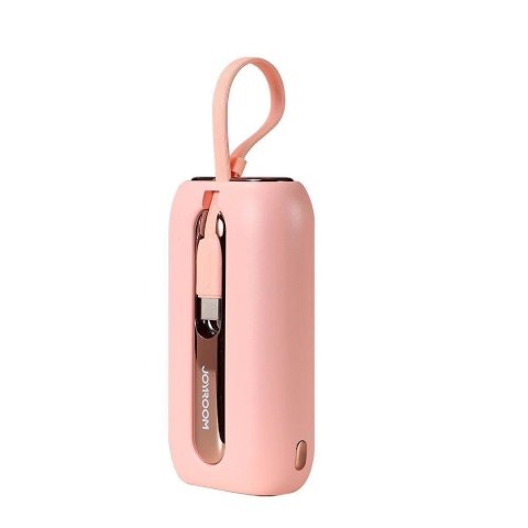 Joyroom mini powerbank 10000mAh Colorful Series 22.5W z 2 wbudowanymi kablami USB C i Lightning różowy (JR-L012) Joyroom mini powerbank 10000mAh Colorful Series 22.5W z 2 wbudowanymi kablami USB C i Lightning różowy (JR-L012)