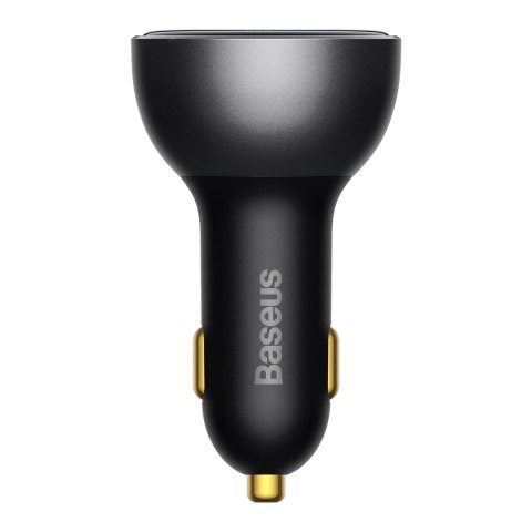 Ładowarka samochodowa Baseus Digital Display USB-A / USB-C PD 140W - czarna + kabel USB-C / USB-C 240W 1m Ładowarka samochodowa Baseus Digital Display USB-A / USB-C PD 140W - czarna + kabel USB-C / USB-C 240W 1m