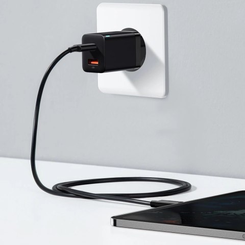 Baseus Super Si Pro szybka ładowarka USB / USB Typ C 30W Power Delivery Quick Charge czarny (CCSUPP-E01) Baseus Super Si Pro szybka ładowarka USB / USB Typ C 30W Power Delivery Quick Charge czarny (CCSUPP-E01)