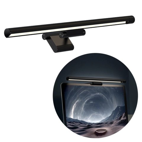 Baseus i-wok Series lampka LED na monitor do pulpitu oświetlenie ekranu czarna (DGIWK-P01) Baseus i-wok Series lampka LED na monitor do pulpitu oświetlenie ekranu czarna (DGIWK-P01)