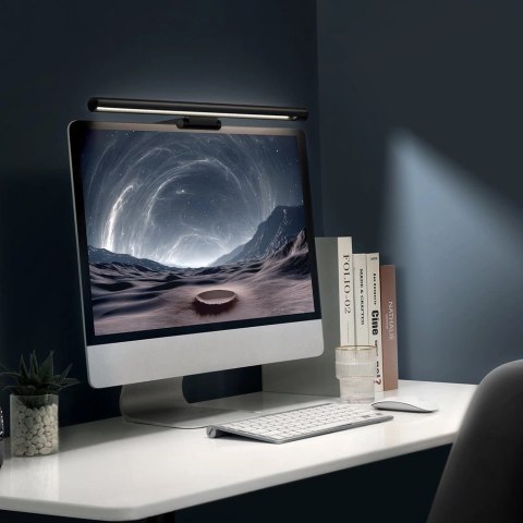 Baseus i-wok Series lampka LED na monitor do pulpitu oświetlenie ekranu czarna (DGIWK-P01) Baseus i-wok Series lampka LED na monitor do pulpitu oświetlenie ekranu czarna (DGIWK-P01)