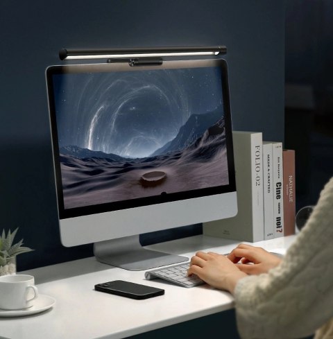 Baseus i-wok Series lampka LED na monitor do pulpitu oświetlenie ekranu czarna (DGIWK-P01) Baseus i-wok Series lampka LED na monitor do pulpitu oświetlenie ekranu czarna (DGIWK-P01)
