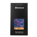 Etui Bewood Unique Vegas z drewna i żywicy na iPhone 14 - różowo-niebieskie