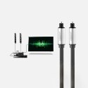 Kabel Ugreen AV108 10541 optyczny Toslink/SPDIF 3m - szary