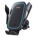 Uchwyt samochodowy Baseus Milky Way Pro Series BS-CM023 na kratkę nawiewu z ładowarką indukcyjną 15W - czarny