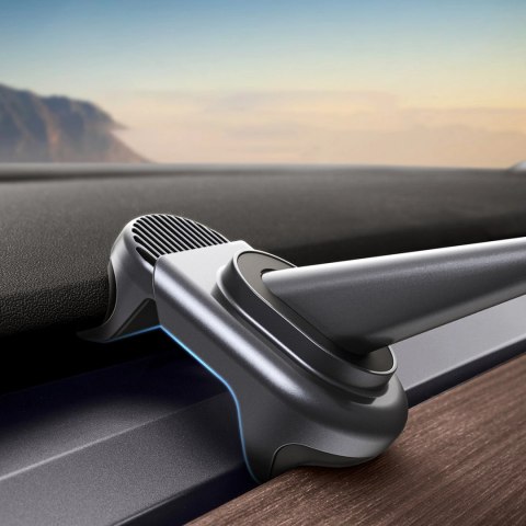 Uchwyt samochodowy elektryczny z panelem słonecznym do Tesla Model 3 / Y Baseus T-Space - czarny Uchwyt samochodowy elektryczny z panelem słonecznym do Tesla Model 3 / Y Baseus T-Space - czarny