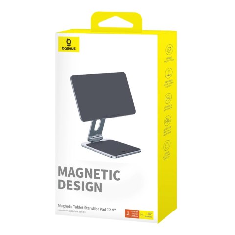 Magnetyczny składany stojak Baseus MagStable na tablety 12.9'' - szary Magnetyczny składany stojak Baseus MagStable na tablety 12.9'' - szary