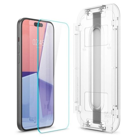 Szkło hartowane Spigen Glas.tR EZ Fit na iPhone 15 Plus / 16 Plus Szkło hartowane Spigen Glas.tR EZ Fit na iPhone 15 Plus / 16 Plus